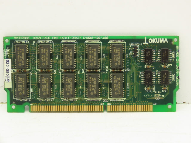 Okuma 1911-2803 Opus7000 DRAM Card 8MB Circuit Board