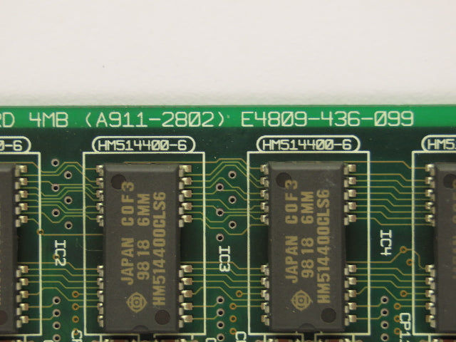 Okuma 1911-2802 Opus7000 DRAM Card 4MB Circuit Board