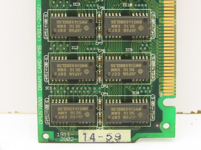 Okuma 1911-2802 Opus7000 DRAM Card 4MB Circuit Board