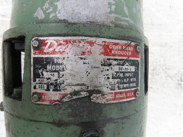 Dayton 2N914F Gearmotor 1/2Hp 44 RPM 230/460V 3PH Parallel Shaft 39:1 Reducer