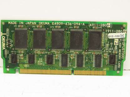 Okuma 1911-2806 Flash Memory Card 12MB Circuit Board