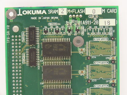 Okuma 1911-2818 SRAM 2M + Flash 0M Card Circuit Board