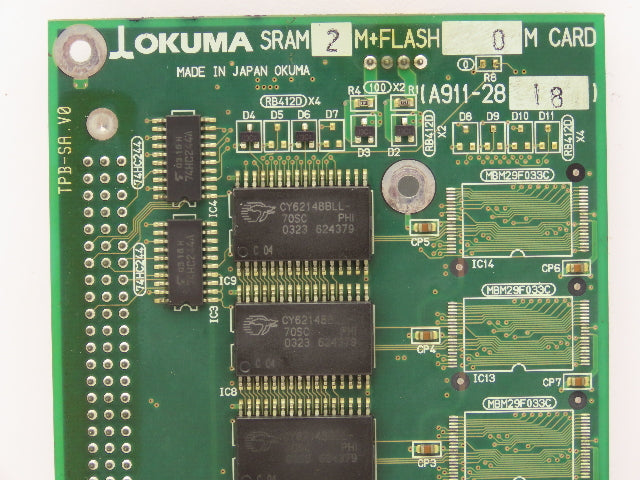 Okuma 1911-2818 SRAM 2M + Flash 0M Card Circuit Board