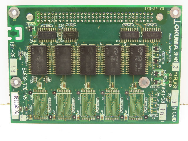 Okuma 1911-2818 SRAM 2M + Flash 0M Card Circuit Board