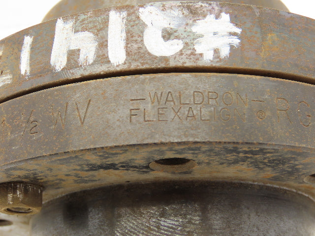 Waldron WR YG WV RG Complete Gear Coupling Size 1-1/2 Bore 1-5/8"And 1-1/2"
