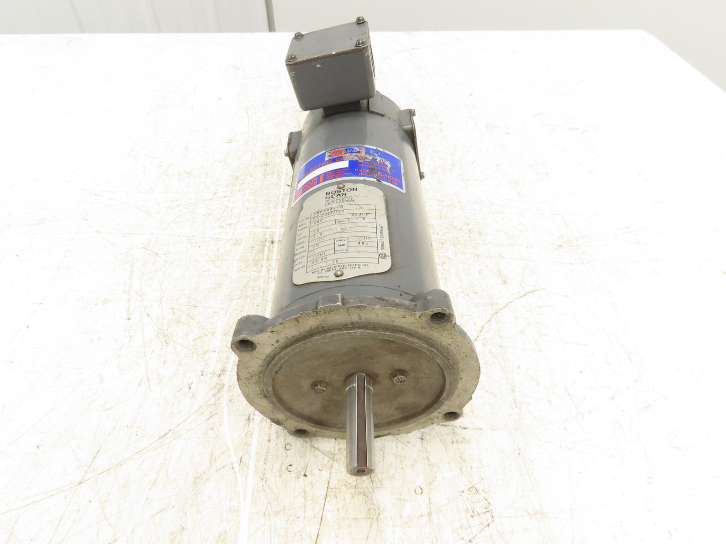 Boston Gear PM950AT-B Permanent Magnet DC Motor 90V .5Hp 1750 RPM 4.8A 56C 3336P