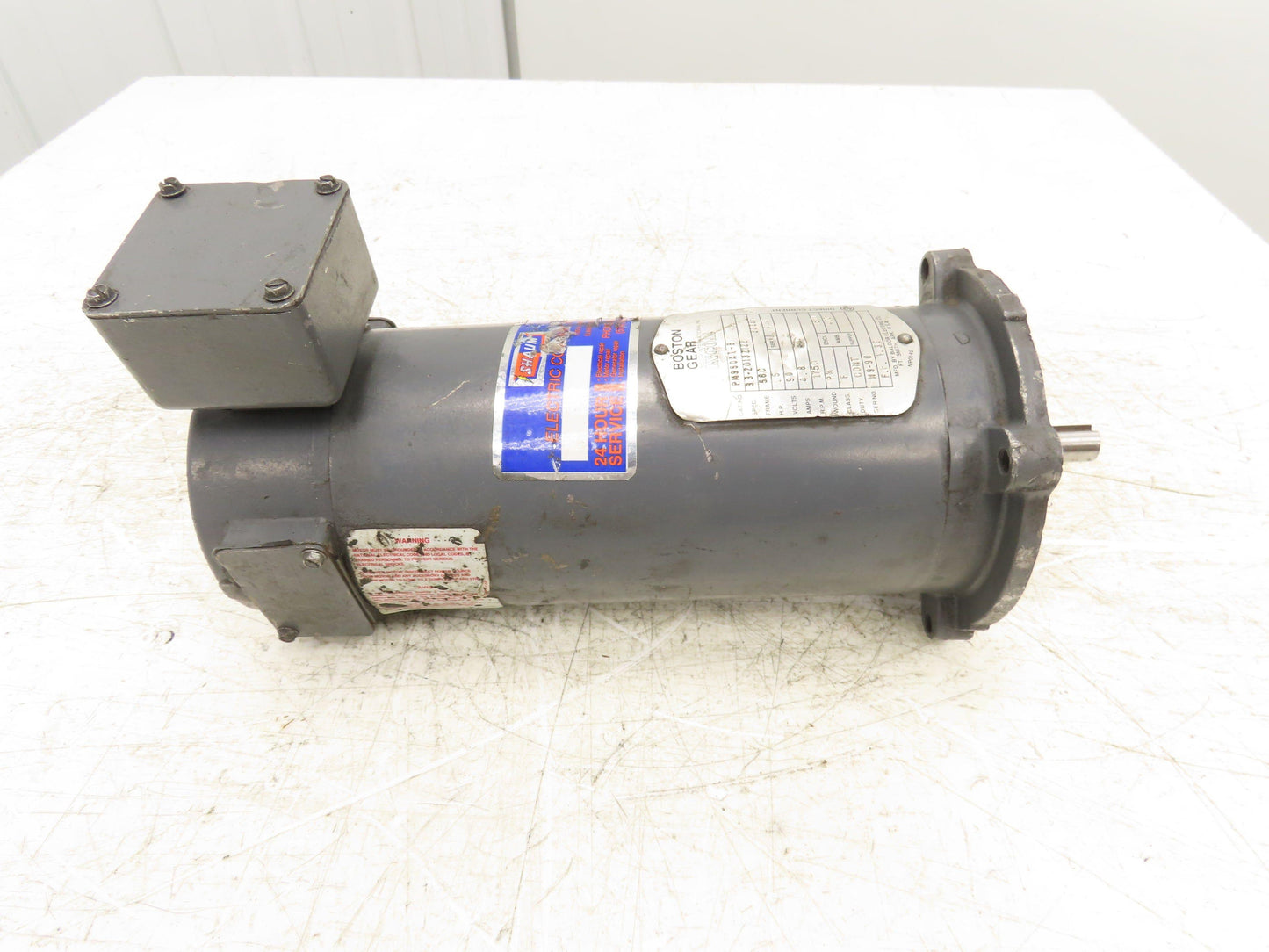 Boston Gear PM950AT-B Permanent Magnet DC Motor 90V .5Hp 1750 RPM 4.8A 56C 3336P