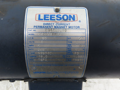 Leeson C42D17FK1A Permanent Magnet DC Motor 90V .5Hp 1750 RPM 5A 56C Type DF