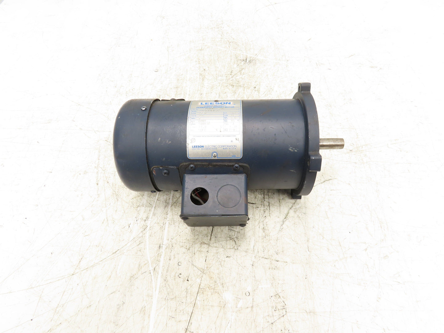 Leeson C42D17FK1A Permanent Magnet DC Motor 90V .5Hp 1750 RPM 5A 56C Type DF