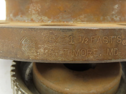 Koppers 644101 Fasts Flanged Coupling With Flex Hub Size 1-1/2 Bore 3/4"