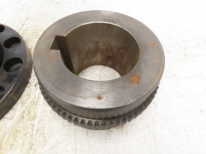 Sier -Bath Vari Crown Flanged Coupling With Flex Hub Size 3-1/2 Bore 3-7/8"