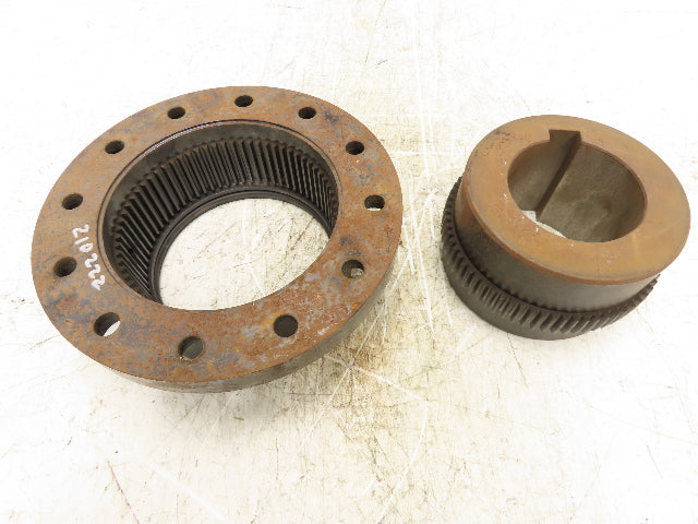 Sier -Bath Vari Crown Flanged Coupling With Flex Hub Size 3-1/2 Bore 3-7/8"