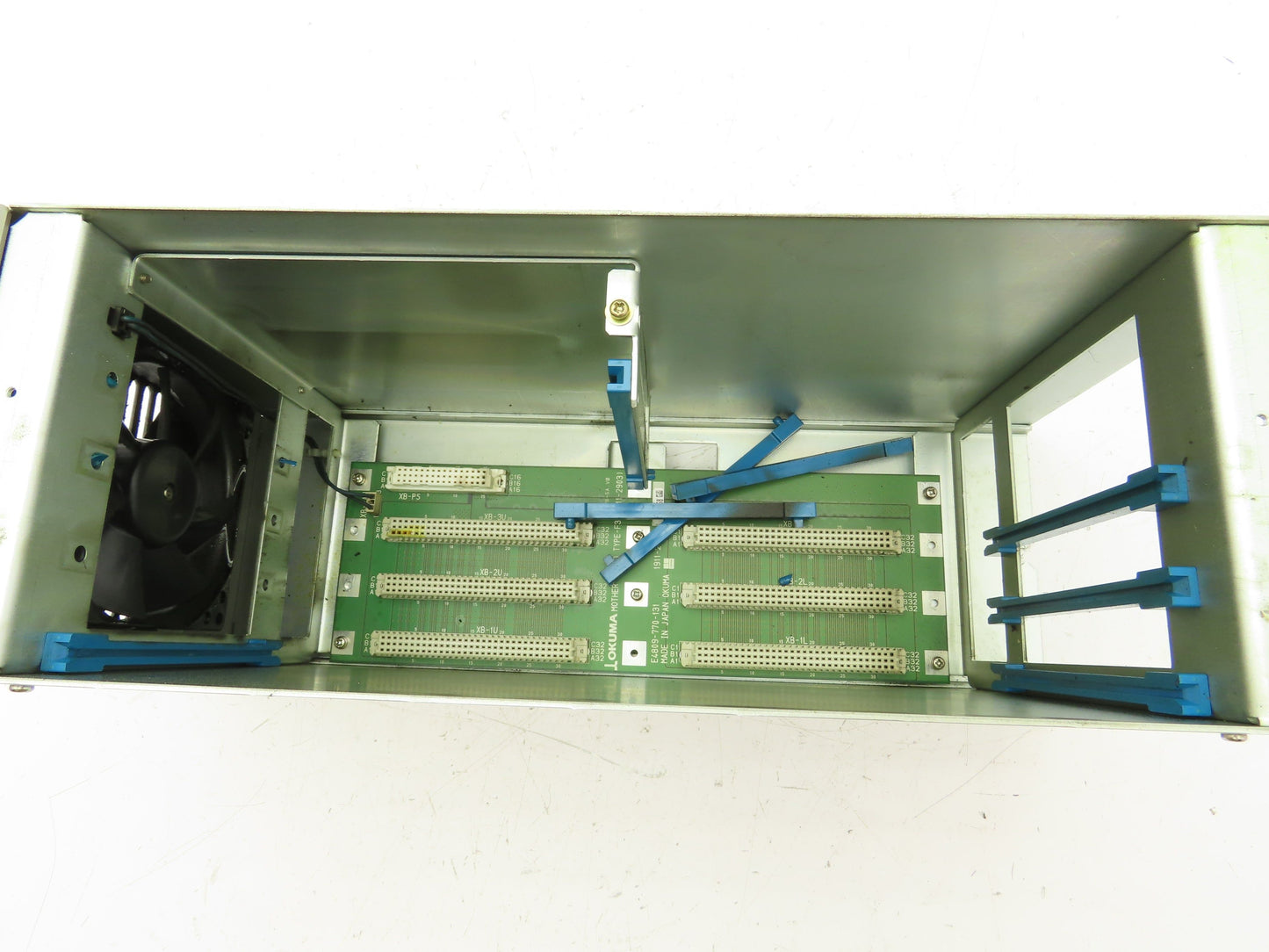 Okuma E7191-00U-001 Fixed 3-Rack PLC Chassis with Motherboard 1911-2903