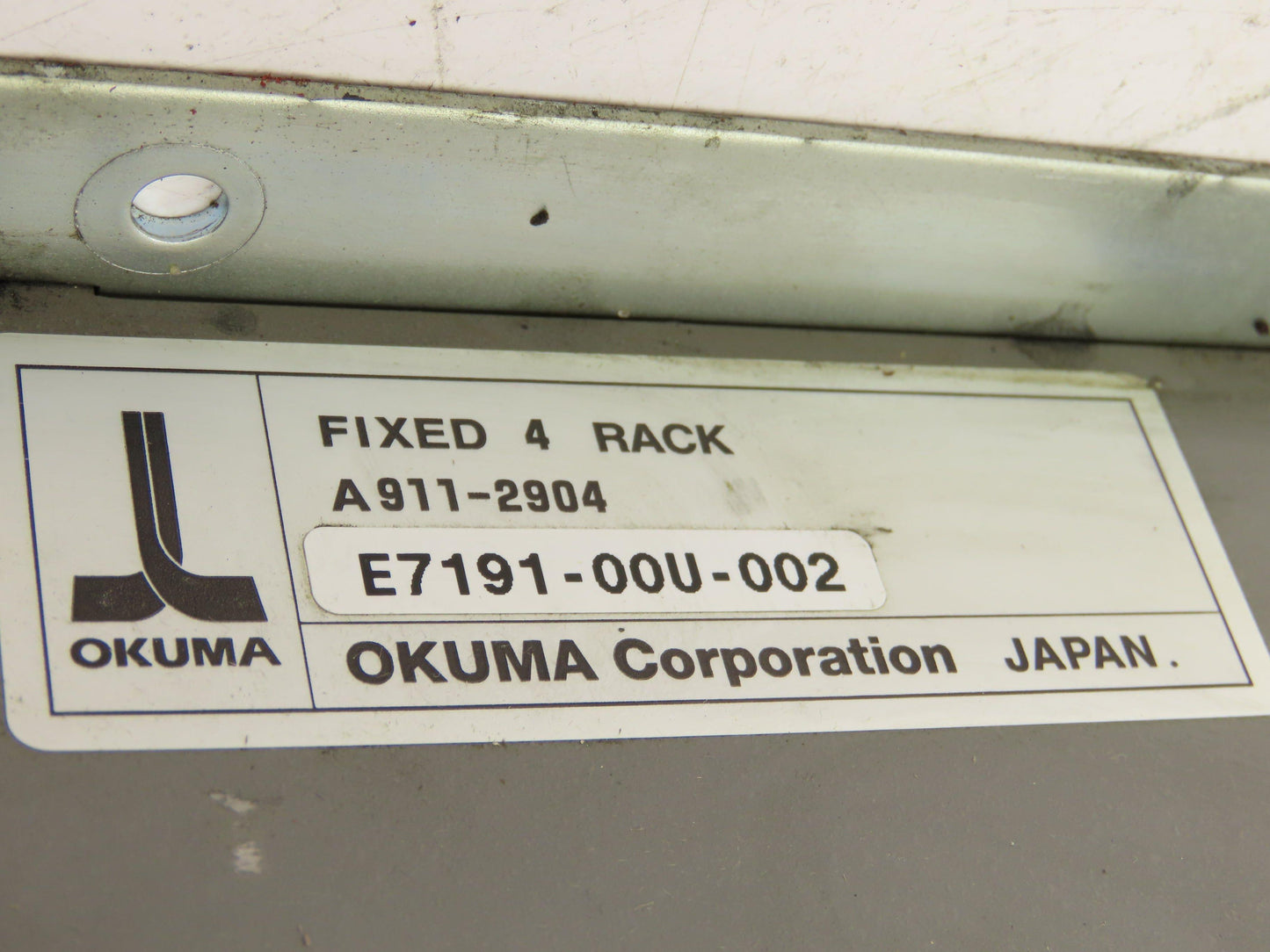 Okuma E7191-00U-002 Fixed 4-Rack PLC Chassis Unit with Motherboard 1911-2904