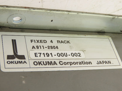 Okuma E7191-00U-002 Fixed 4-Rack PLC Chassis Unit with Motherboard 1911-2904