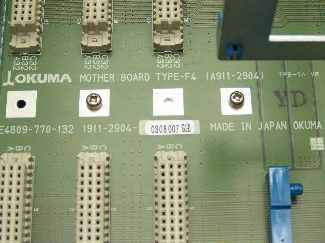 Okuma E7191-00U-002 Fixed 4-Rack PLC Chassis Unit with Motherboard 1911-2904