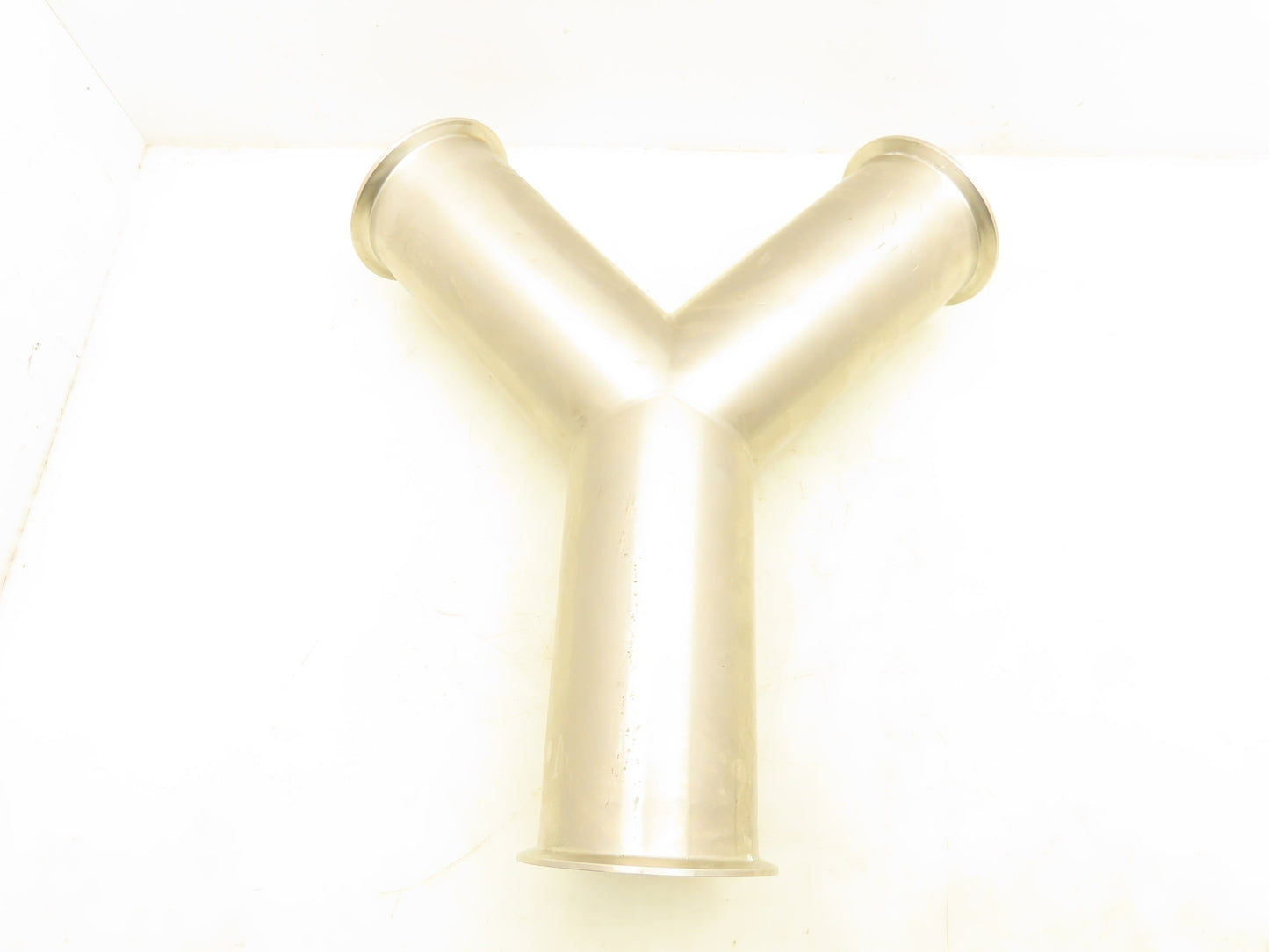 Stainless Steel 4" Y Sanitary Tee 316L N6J6 Ferrule Triclamp