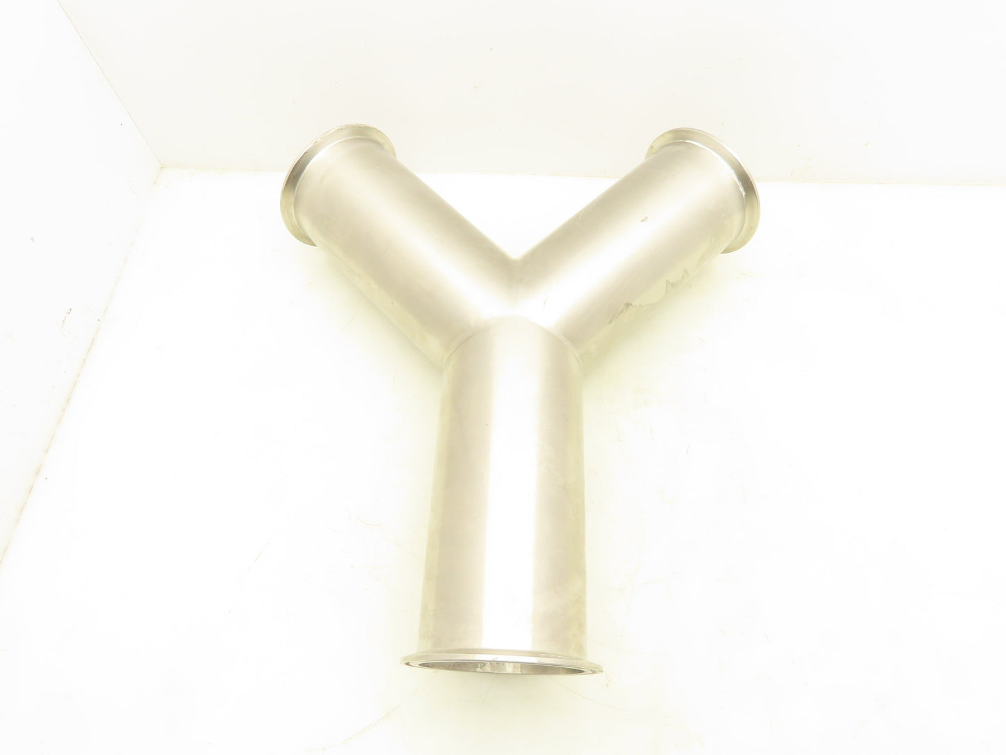 Stainless Steel 4" Y Sanitary Tee 316L N6J6 Ferrule Triclamp