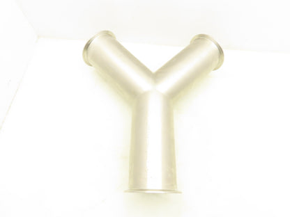 Stainless Steel 4" Y Sanitary Tee 316L N6J6 Ferrule Triclamp