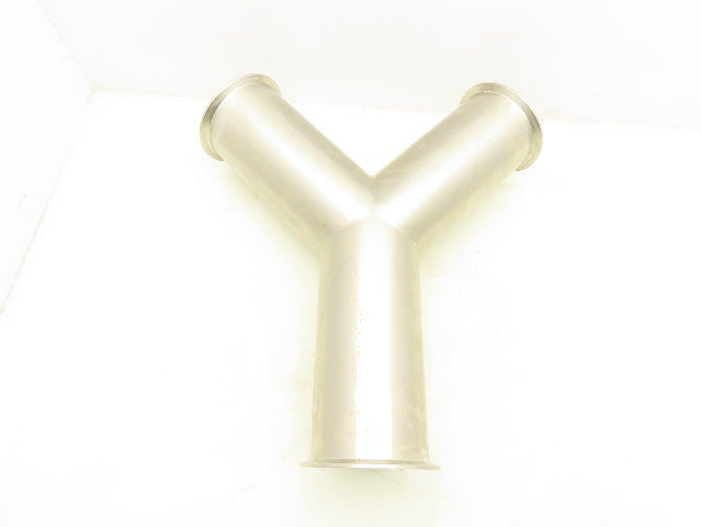Stainless Steel 4" Y Sanitary Tee 316L N6J6 Ferrule Triclamp