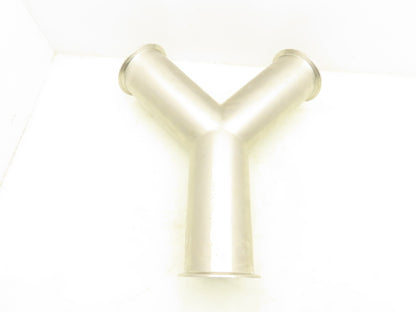 Stainless Steel 4" Y Sanitary Tee 316L N6J6 Ferrule Triclamp
