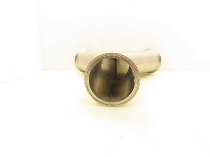 Stainless Steel 4" Y Sanitary Tee 316L N6J6 Ferrule Triclamp