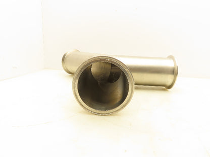 Stainless Steel 4" Y Sanitary Tee 316L N6J6 Ferrule Triclamp