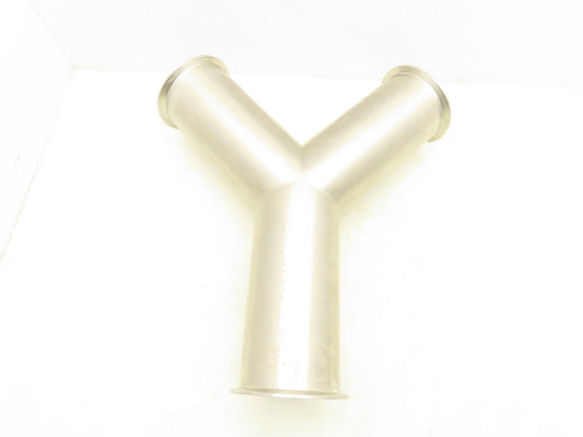 Stainless Steel 4" Y Sanitary Tee 316L N6J6 Ferrule Triclamp