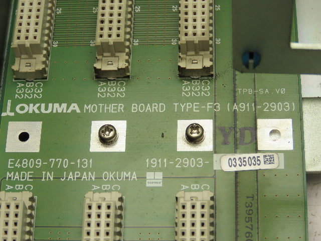 Okuma E7191-00U-001 Fixed 3-Rack PLC Chassis Motherboard 1911-2903