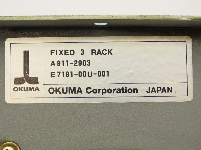 Okuma E7191-00U-001 Fixed 3-Rack PLC Chassis Motherboard 1911-2903