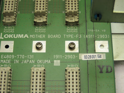 Okuma E7191-00U-001 Fixed 3-Rack PLC Chassis Motherboard 1911-2903