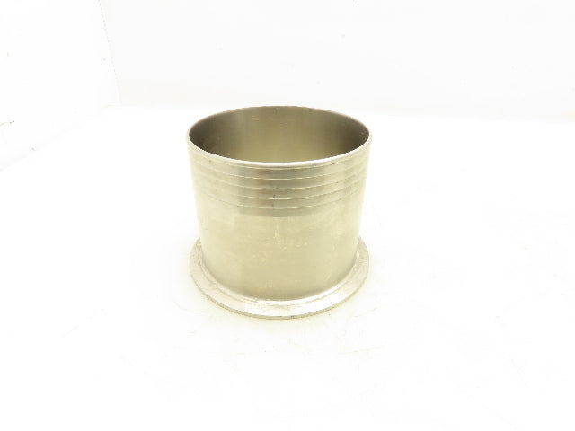 Sanitary Tube Fitting 4" Triclamp Barbed 102mm OD SS 304 Lot of 2