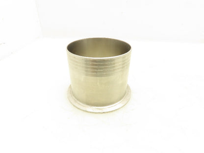 Sanitary Tube Fitting 4" Triclamp Barbed 102mm OD SS 304 Lot of 2