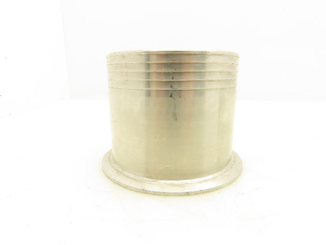 Sanitary Tube Fitting 4" Triclamp Barbed 102mm OD SS 304 Lot of 2