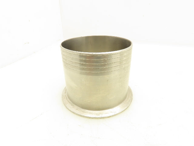 Sanitary Tube Fitting 4" Triclamp Barbed 102mm OD SS 304 Lot of 2