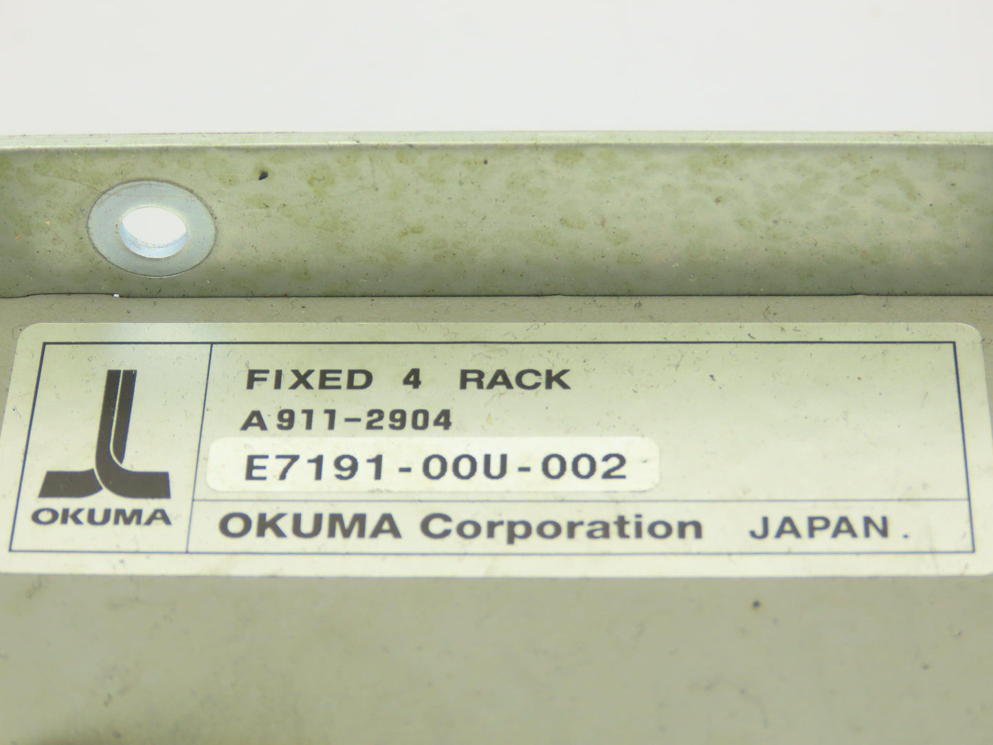 Okuma E7191-00U-002 Fixed 4-Rack PLC Chassis w/Motherboard 1911-2904
