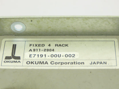 Okuma E7191-00U-002 Fixed 4-Rack PLC Chassis w/Motherboard 1911-2904