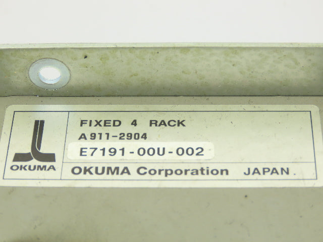 Okuma E7191-00U-002 Fixed 4-Rack PLC Chassis w/Motherboard 1911-2904