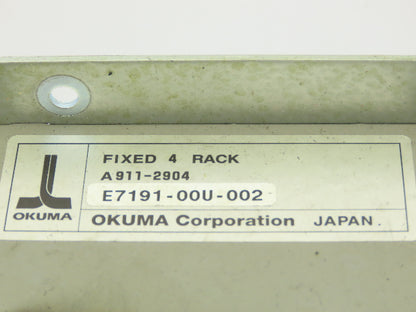 Okuma E7191-00U-002 Fixed 4-Rack PLC Chassis w/Motherboard 1911-2904