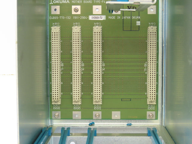 Okuma E7191-00U-002 Fixed 4-Rack PLC Chassis w/Motherboard 1911-2904