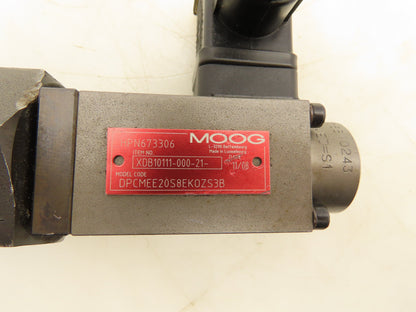 Moog DPCMEE20S8EK0ZS3B Hydraulic Proportional Flow Control Cartridge Valve 24V