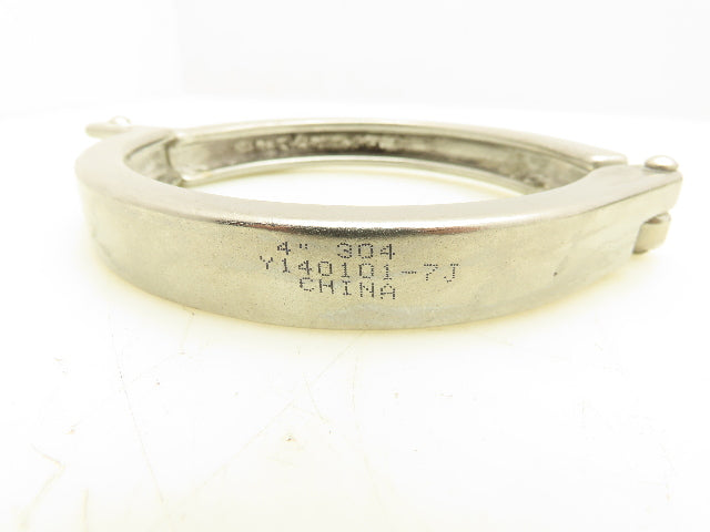 Y140101-7J 304 Stainless Steel 4" Tri Clamp Lot of 5