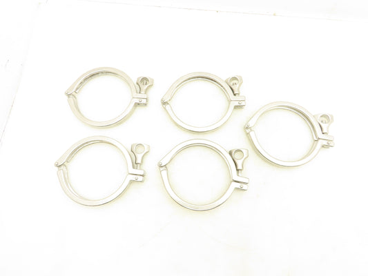 Y140101-7J 304 Stainless Steel 4" Tri Clamp Lot of 5