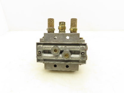 Festo MVH-5/2-D-2-C Pneumatic Solenoid Valve Manifold Assembly 24VDC 1/2" NPT