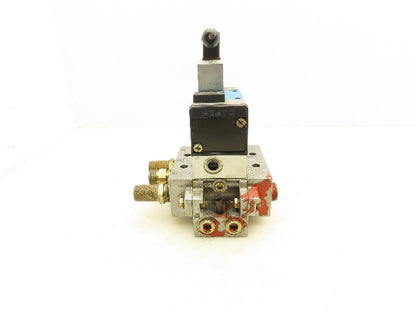 Festo MVH-5/2-D-2-C Pneumatic Solenoid Valve Manifold Assembly 24VDC 1/2" NPT