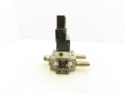 Festo JMVH-5/2-D-1-C Pneumatic Solenoid Valve Manifold Assembly 24VDC 3/8" NPT