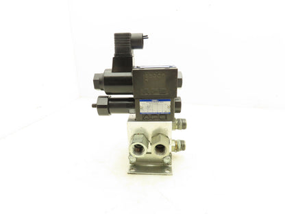 Yuken DSG-01-2B2-D24-N-7090 Directional Solenoid Relief Valve Manifold Stack 24V