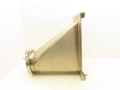Stainless Steel Pipe Adaptor 6" Triclamp To 13x5" Dry Material Handling