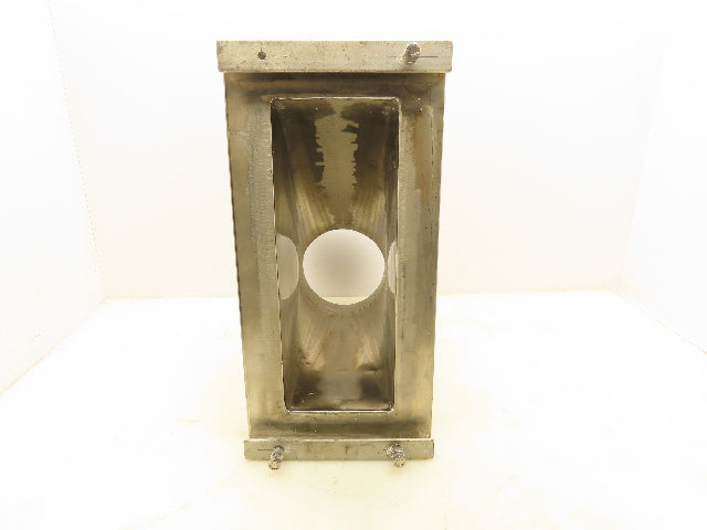 Stainless Steel Pipe Adaptor 6" Triclamp To 13x5" Dry Material Handling