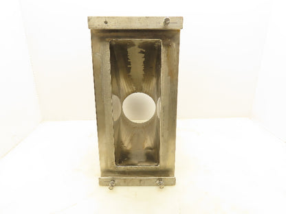 Stainless Steel Pipe Adaptor 6" Triclamp To 13x5" Dry Material Handling